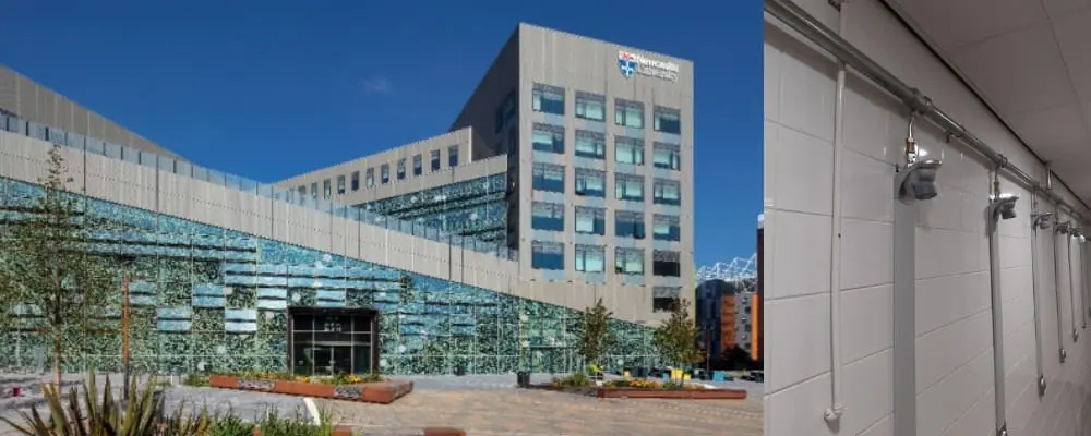 Vecta+ showers installed in Newcastle University