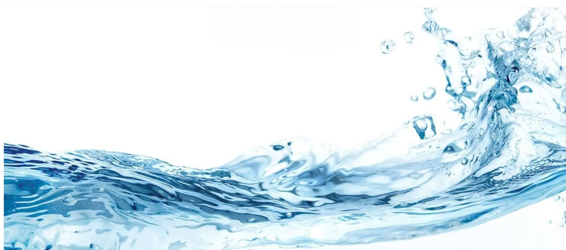 Cistermiser home page banner - water splash