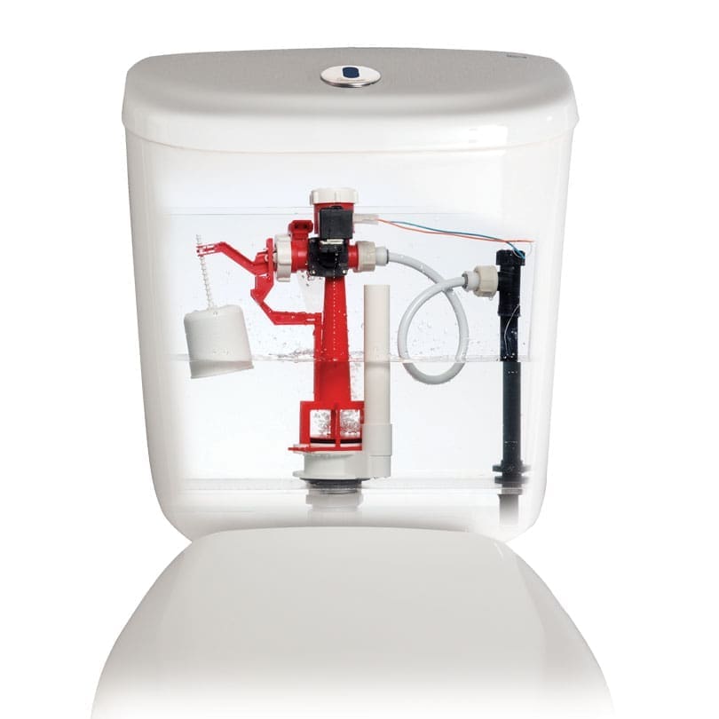 Toilet Flushing Valves with NoTouch Activation Cistermiser