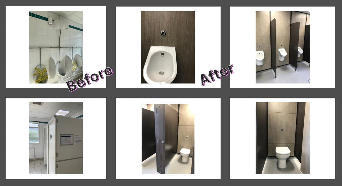 Commercial and Industrial Interiors future-proofs client washrooms – Urinal & W/C Flushing Image 1